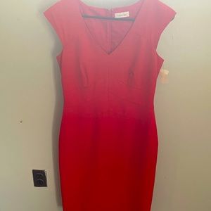Calvin Klein red dress